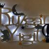 Rüzgar Yiğit İsme Özel Işıklı Duvar Panosu - Uyku Vakti ve Gökyüzü Temalı